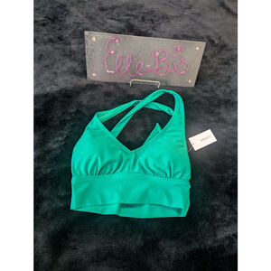 NWT Coppersuit Green Bikini Top S
